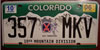 Colorado Ski Troopers 10th Mountain Division License Plate