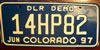 Colorado Dealer Demo License Plate