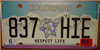 Colorado Columbine Respect Life License Plate