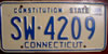 Connecticut Interim License Plate