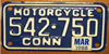 Connecticut Motorcycle License Plate