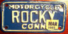 Connecticut Motorcycle Vanity License Plate