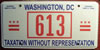Washington D.C. 2008 Low Number License Plate