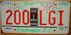 Washington D.C. Monuments License Plate