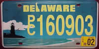 Delaware Lighthouse License Plate