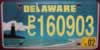 Delaware Lighthouse License Plate