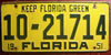 Florida 1951 License Plate