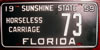 Florida 1959 Horseless Carriage License Plate