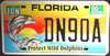 Florida Protect Wild Dolphins License Plate