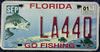 Florida Go Fishing License Plate