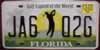Florida Golf Capital License Plate