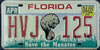 Florida Save the Manatee License Plate