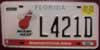 Florida Miami Heat American Airlines Arena License Plate