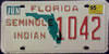 Florida Seminole Indian License Plate