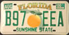 Florida Sunshine State Big Orange License Plate