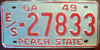 Georgia 1949 License Plate
