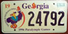 Georgia Paralympic Games License Plate