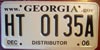 Georgia Distributor License Plate