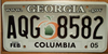 Georgia WWW Internet License Plate