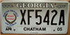 Georgia Air Force License Plate