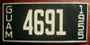 Guam 1955 License Plate