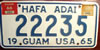 Guam 1964 License Plate