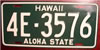 Hawaii 1961-1968 Issue License Plate