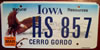 Iowa Eagle License Plate