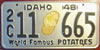 Idaho 1948 Passenger License Plate