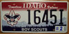 Idaho  Boy Scouts License Plate