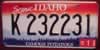 Idaho Scenic License Plate