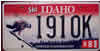 Idaho Ski Skier Winter Wonderland License Plate