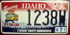 Idaho Student Safety Awareness License Plate