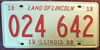 Illinois 1968 License Plate