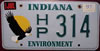 Indiana Environmental Eagle License Plate