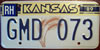 Kansas 1989 Passenger Car License Plate