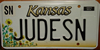 Kansas Sunflower License Plate