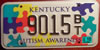 Kentucky Autism Awareness License Plate
