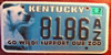 Kentucky Go Wild Support Our Zoo License Plate