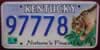 Kentucky Nature's Finest Mountain Lion Lynx License Plate