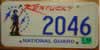 Kentucky National Guard License Plate