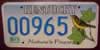 Kentucky Nature's Fines Yellowt Bird License Plate