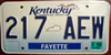 Kentucky  Unbridled Spirit License Plate