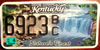 Kentucky Waterfall License Plate