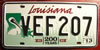 Louisiana 200 Years License Plate