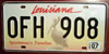 Louisiana Pelican graphic License Plate