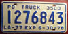 Louisiana Truck License Plate