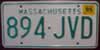 Massachusetts License Plate