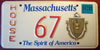 Massachusetts of Representatives Legislature License Plate