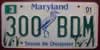 Maryland Treasure the Chesapeake Heron License Plate